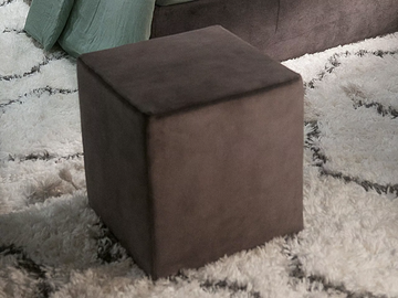 Square pouf - Upholstered square fabric pouf by CASA +39 - view 2